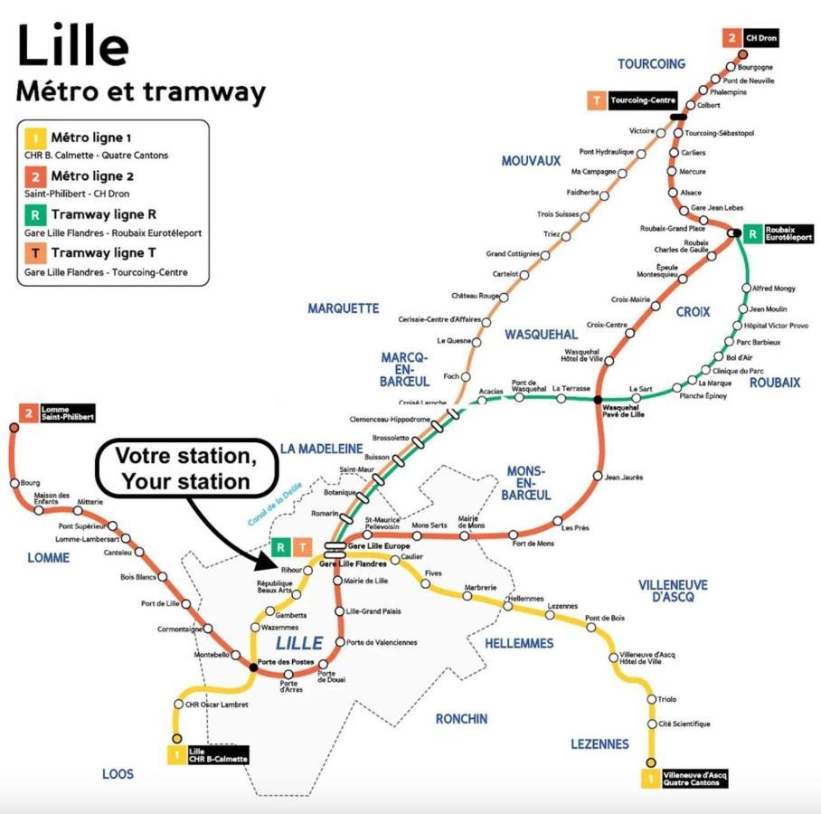 Lille Centre - Nice Cozy And Functional Studio Luaran gambar